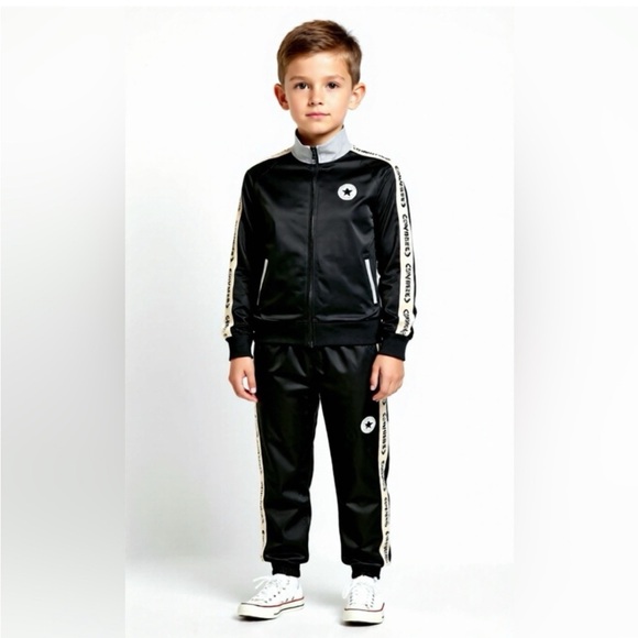 Converse Other - Converse Chuck Taylor Boys Track Suit Black SIZE 3T